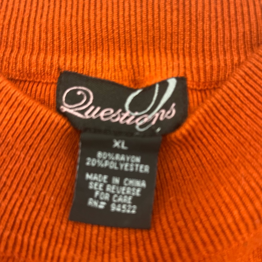 Beautiful rust colored sweater top